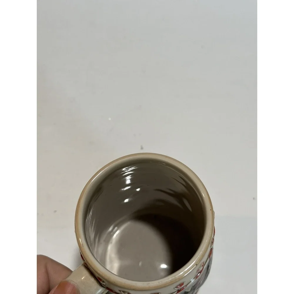 Budweiser B‎ Series Beer Mug Stein 1986 Vintage Collectible Christmas Ceramarte